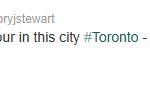 This tweet will be sorted into the #Toronto conversations, as well as the #NYC conversations.